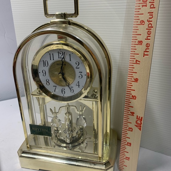 Mantel Clock with Rotating Pendulum, Silent Movement - Made in Japan (NWT) - Picture 2 of 4